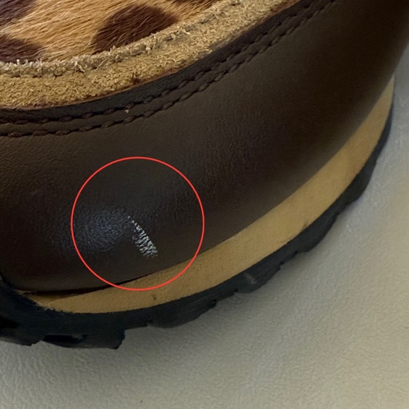 Valentino Calf Hair Suede Leopard Print Womens Rockrunner Sneakers - Picture 12 of 12